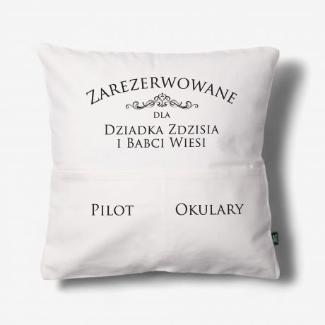 Poduszka z kieszeniami WSPLNY PREZENT DLA DZIADKW