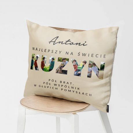 Du�a poduszka ze zdj�ciami POMYS� NA PREZENT DLA KUZYNA