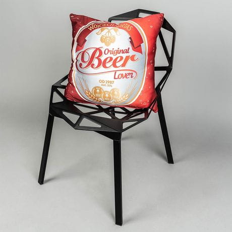 Poduszka z imieniem dla chopaka BEER LOVER poduszka dla chopaka prezent dla chopaka