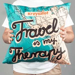 Poduszka TRAVEL THERAPY prezent dla podrnika