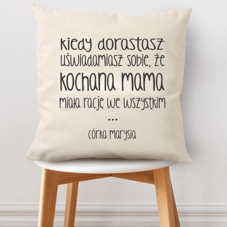 Poduszka dla mamy KOCHANA MAMA