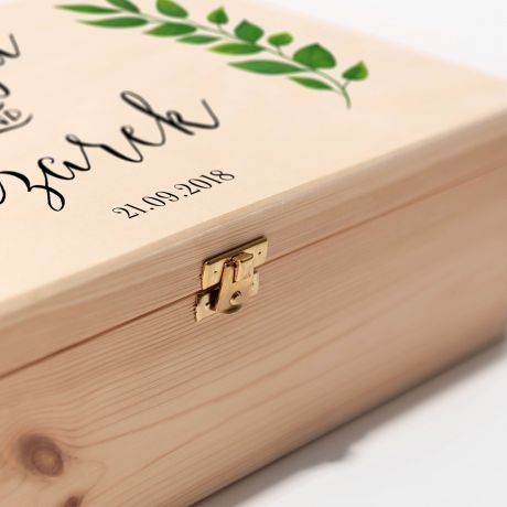 Podwjna personalizowana skrzynka na wino GAZKI prezent na rocznic lubu prezent na lub