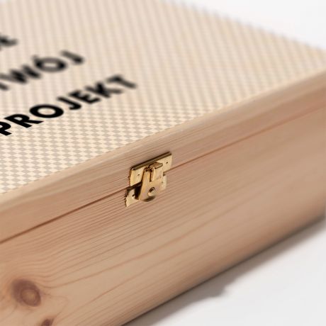 Personalizowana skrzynka na dwa wina TWJ PROJEKT