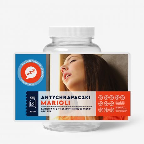 Pojemnik na cukierki z personalizowan� etykiet� DOBRANOC �mieszny prezent dla niej prezent dla dzaiewczyny