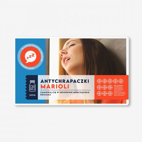 Pojemnik na cukierki z personalizowan� etykiet� DOBRANOC �mieszny prezent dla niej prezent dla dzaiewczyny