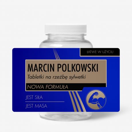 Zestaw cukierk�w mi�towych z etykiet� do personalizacji PREZENT DLA KULTURYSTY cukierki mi�towe