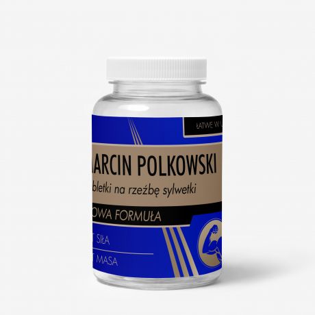 Zestaw cukierk�w mi�towych z etykiet� do personalizacji PREZENT DLA KULTURYSTY cukierki mi�towe