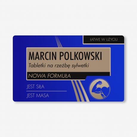 Zestaw cukierk�w mi�towych z etykiet� do personalizacji PREZENT DLA KULTURYSTY cukierki mi�towe