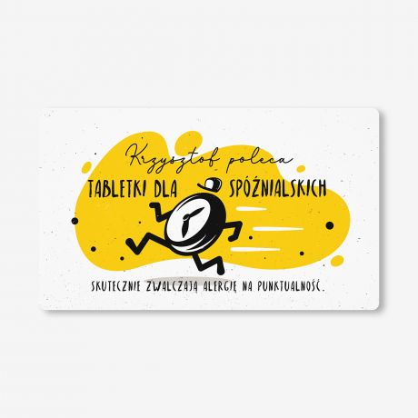 Zestaw cukierk�w mi�towych z etykiet� do personalizacji PREZENT DLA SPӬNIALSKICH cukierki mi�towe