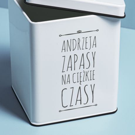 Pojemnik na sodycze PREZENT DLA ASUCHA prezent na imieniny Andrzeja prezent na imieniny dla Andrzeja