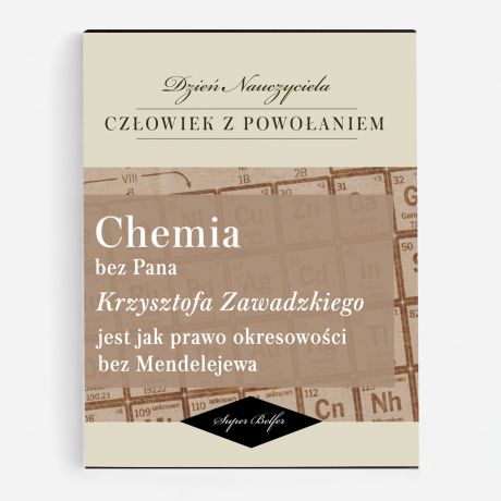 Praliny z belgijskiej czekolady PREZENT DLA NAUCZYCIELA CHEMII