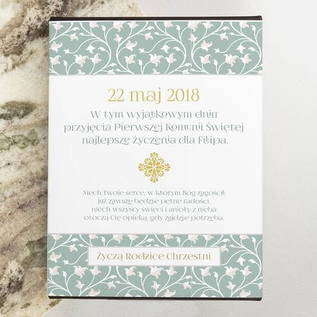 Czekoladki personalizowane PIERWSZA KOMUNIA prezent na komuni