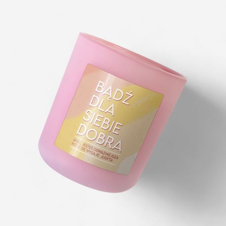 Prezent motywacyjny DLA PRZYJACIӣKI wieca w szkle personalizowany prezent dla przyjaciki