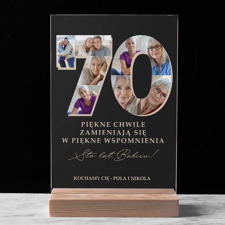 Personalizowana STATUETKA NA 70 URODZINY