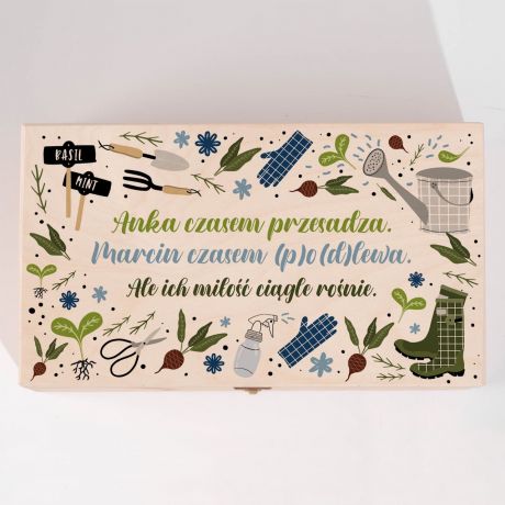 Prezent rocznicowy dla ogrodnik�w CZASEM PRZESADZA CZASEM PODLEWA narz�dzia ogrodowe