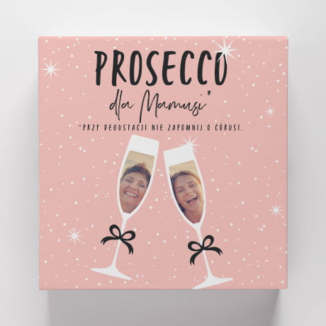 Prosecco z kieliszkami PREZENT DLA MAMY