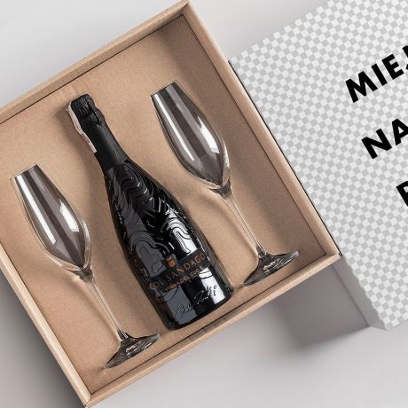 Prosecco z kieliszkami TWJ PROJEKT