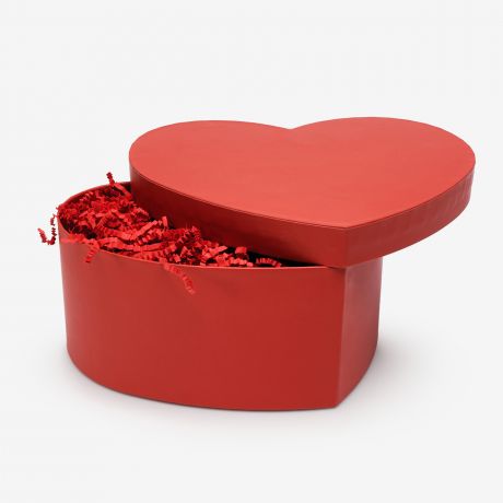 Pudeko w ksztacie serca - opakowanie na prezent