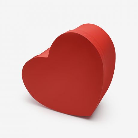 Pudeko w ksztacie serca - opakowanie na prezent