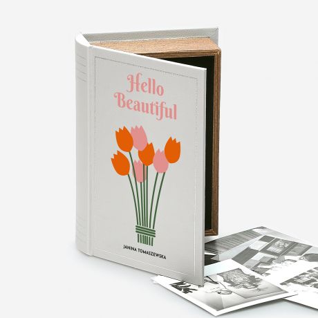 Pudeko w ksztacie ksiki HELLO BEAUTIFUL prezent na Dzie Kobiet pudeko na ksik etui na ksik