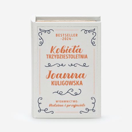 Pudeko w ksztacie ksiki NA BIUTERI prezent dla niej na urodziny