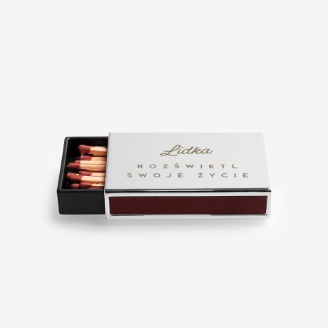 Pudeko zapaek z grawerem ROZWIETL SWOJE YCIE prezent dla znajomej personalizowane zapaki prezent dla kobiety