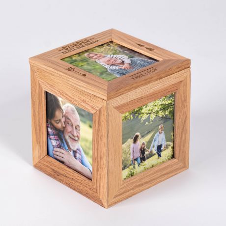 Pudełko ze zdjęciami ODWAGA prezent dla dziadka na urodziny