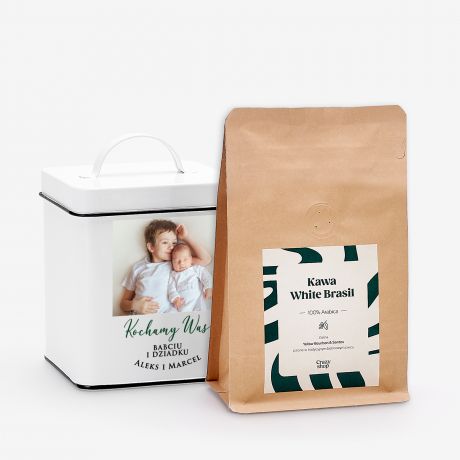 Puszka z kaw� PREZENT NA DZIE� BABCI I DZIADKA