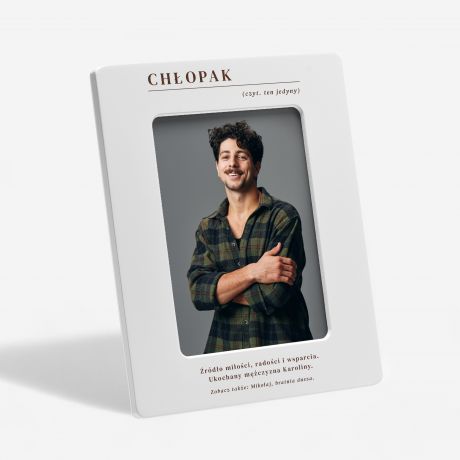 Personalizowana ramka DEFINICJA prezent dla chopaka od serca