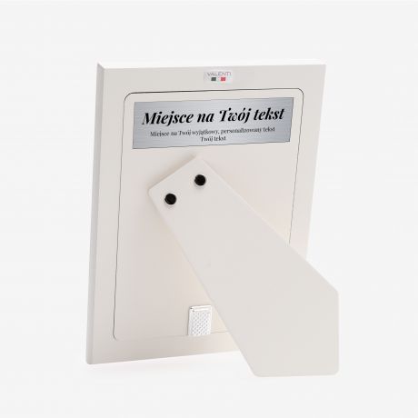 Posrebrzana ramka na zdj�cia TW�J TEKST prezent na narodziny dziewczynki