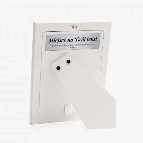 Posrebrzana ramka na zdj�cia TW�J TEKST prezent na narodziny ch�opca