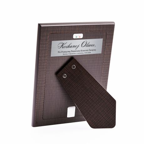 Srebrna ramka na komuni� PAMI�TKA PIERWSZEJ KOMUNII �WI�TEJ