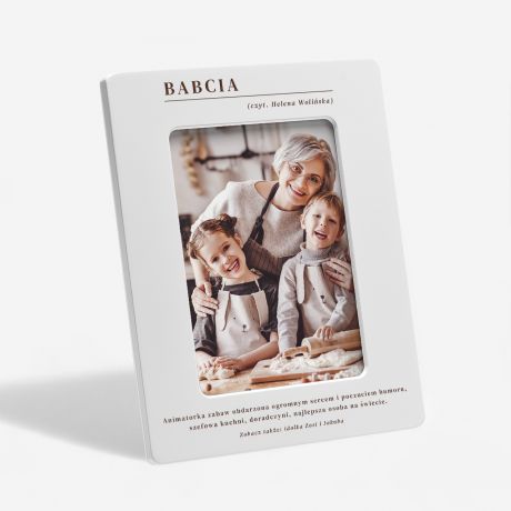 Personalizowana ramka na zdjcia DLA BABCI prezent dla babci ramka na zdjcie dla babci prezent na dzie babci