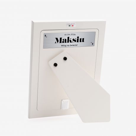 Srebrna ramka na zdj�cia PREZENT NA NARODZINY DZIECKA prezent dla dziecka