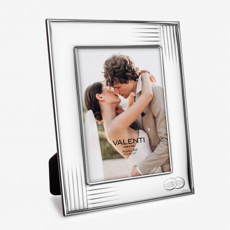 Ramka na zdj�cie �lubne posrebrzana ELEGANCKI PREZENT �LUBNY