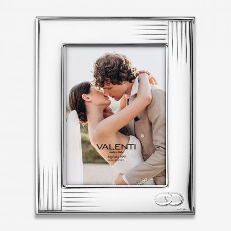 Posrebrzana ramka na zdj�cia TW�J TEKST prezent na �lub