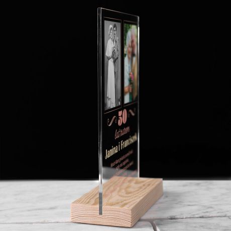 Statuetka ze zdjciem PAMITKA 50 ROCZNICY LUBU prezent na 50 rocznic lubu prezent na 50 lecie lubu