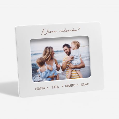 Ramka personalizowana PREZENT DO NOWEGO DOMU dla rodziny
