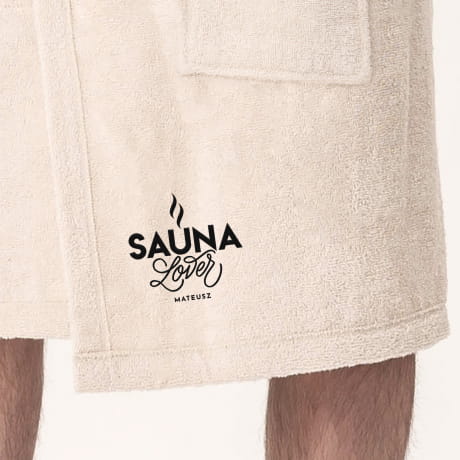 Ręcznik do sauny męski S/M PREZENT URODZINOWY DLA PRZYJACIELA