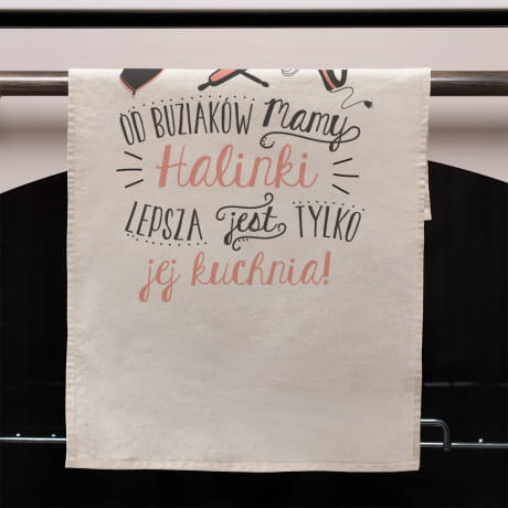 Baweniany rcznik kuchenny BUZIAKI prezent do kuchni dla mamy