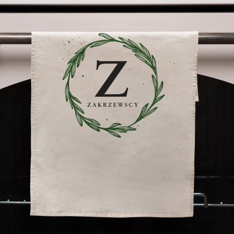 Rcznik kuchenny NAZWISKO prezent na parapetwk do kuchni