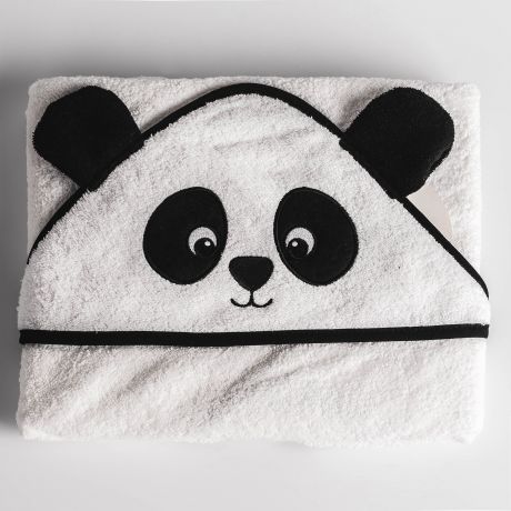 Personalizowany ręcznik z kapturem dla dziewczynki PANDA