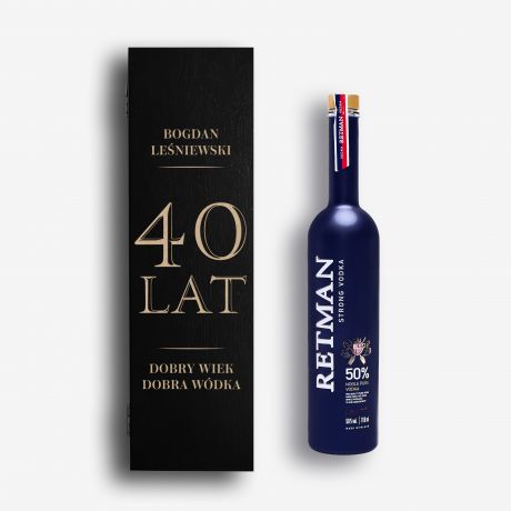 Retman w�dka na 40 urodziny DOBRY WIEK alkohol na 40 urodziny prezent na 40 urodziny