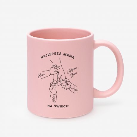 R�owy kubek na Dzie� Matki NAJLEPSZA MAMA kubek dla mamy prezent dla mamy dzie� mamy upominek dla mamy