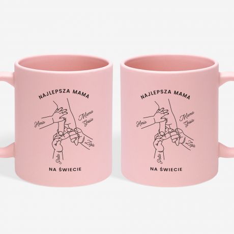 R�owy kubek na Dzie� Matki NAJLEPSZA MAMA kubek dla mamy prezent dla mamy dzie� mamy upominek dla mamy