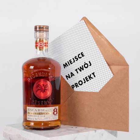Rum Bacardi na prezent z kartk TWJ PROJEKT