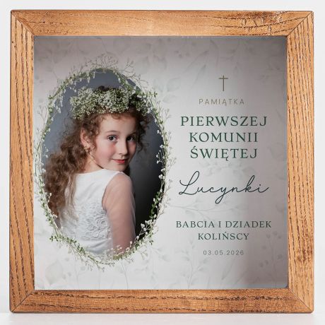 Personalizowana SKARBONKA NA KOMUNI� prezent ze zdj�ciem prezent na komuni� pami�tka komunijna prezent ze zdj�ciem