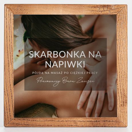 Personalizowana skarbonka NA NAPIWKI