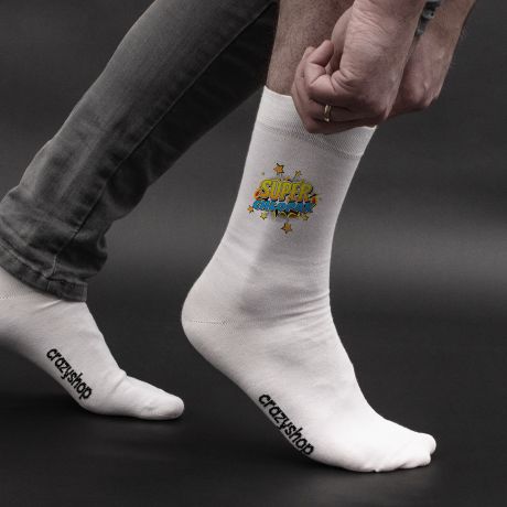 Personalizowane skarpetki na Dzie Chopaka SUPERCHOPAK 42-45 skarpetki dla chopaka skarpety na Dzie Chopaka