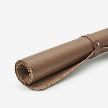 Elegancka podkadka na biurko TWJ TEKST brzowa prezent na urodziny personalizowany prezent dla niego